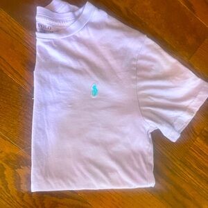 Lavender colored boys polo tee. Medium size 10/12
